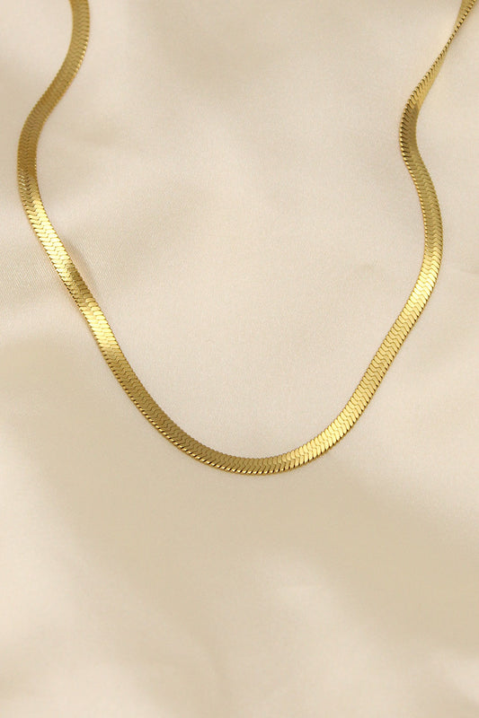 316L Steel Gold Color 45 cm Italian Chain Model Women's Necklace