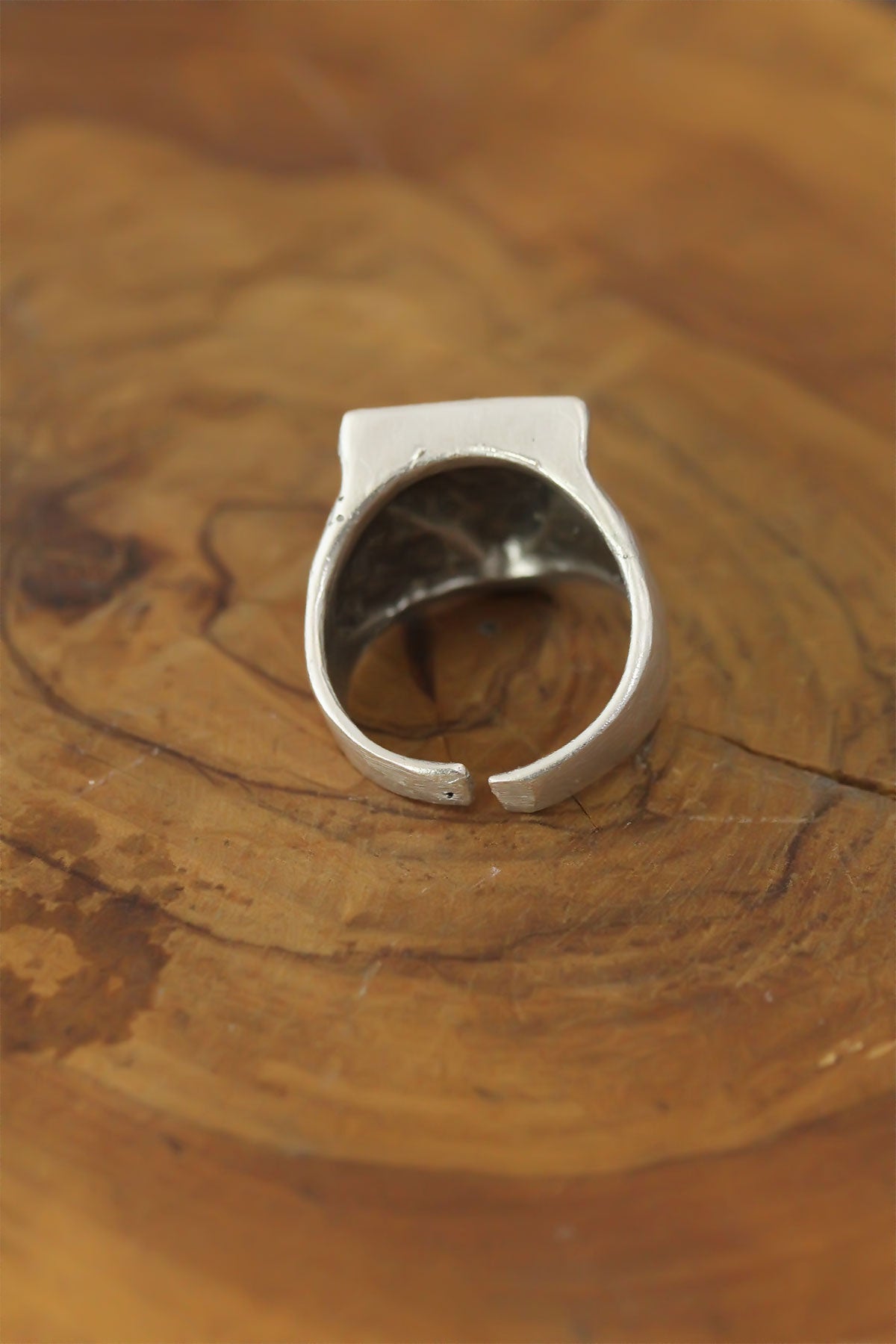 Eye Detail Metal Adjustable Men's Ring