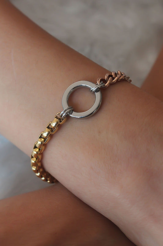 Steel Mix Color Women's Bracelet