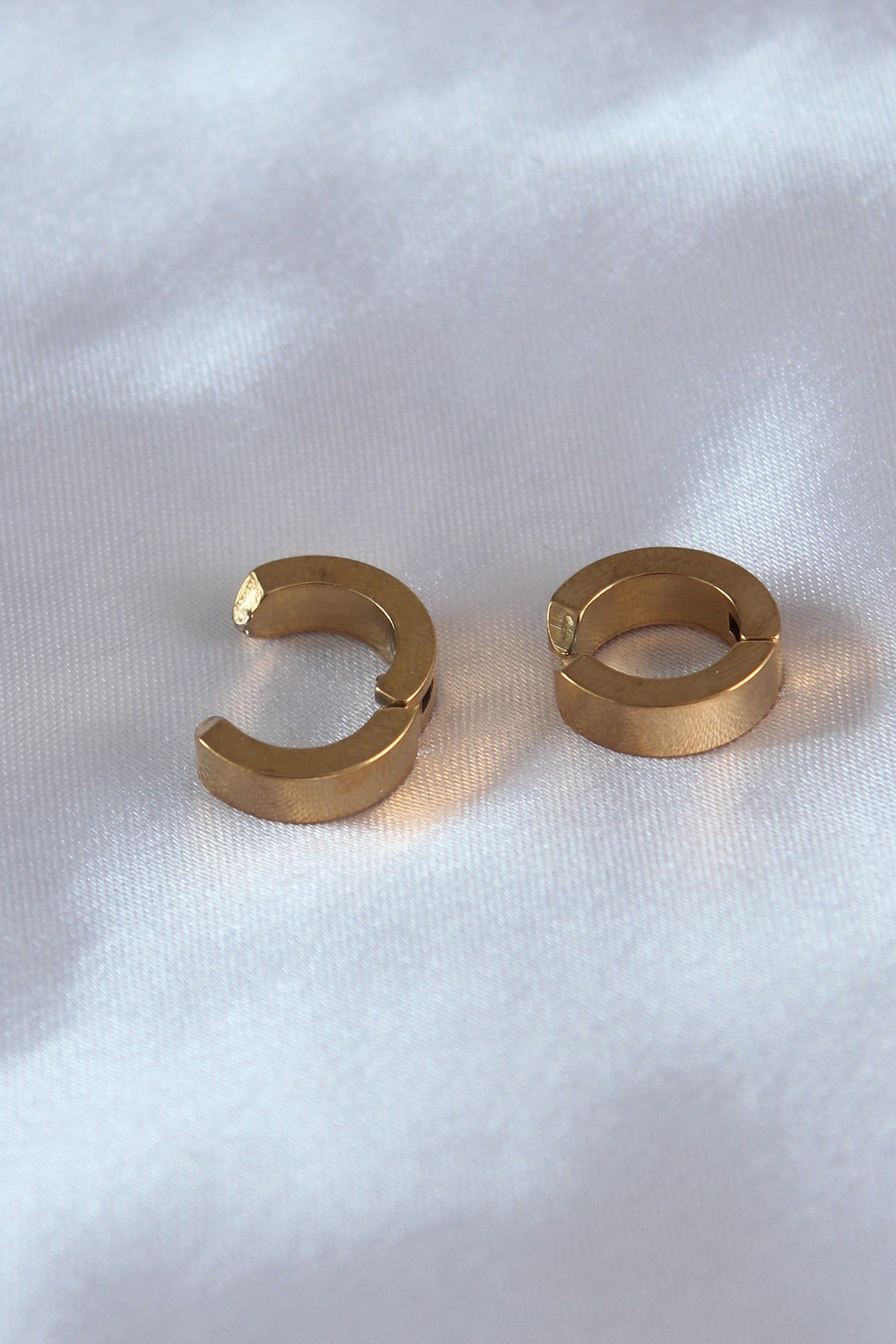 316L Steel Gold Color Compression Men's Earrings