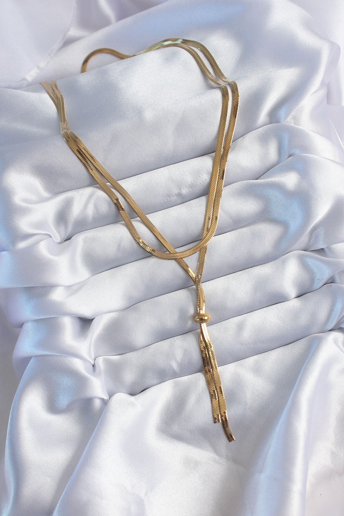 316L Steel Gold Color 2-Piece Italian Chain Elevator Model Pendant Detail Women's Necklace