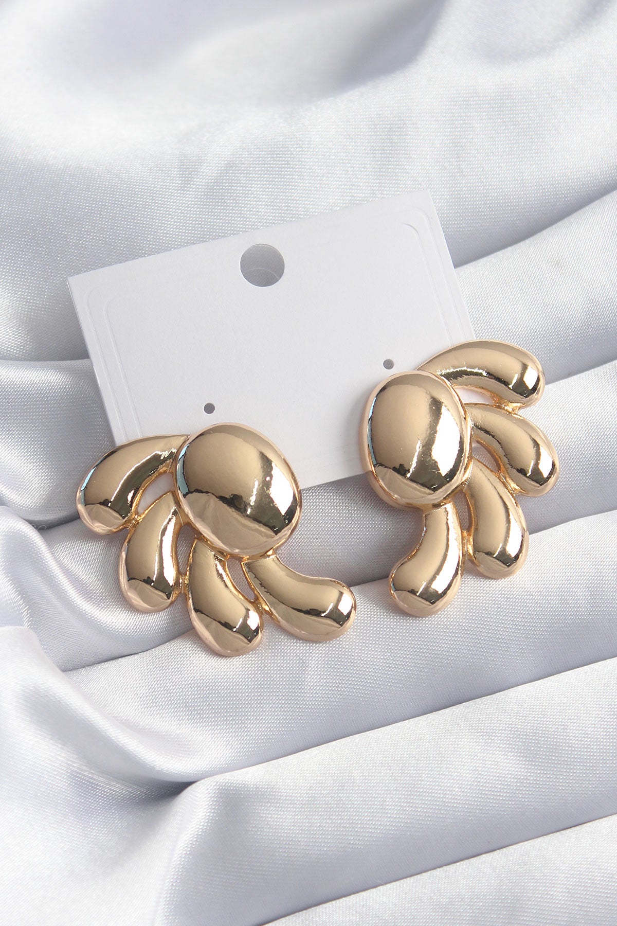 Brass Gold Color Women's Earrings