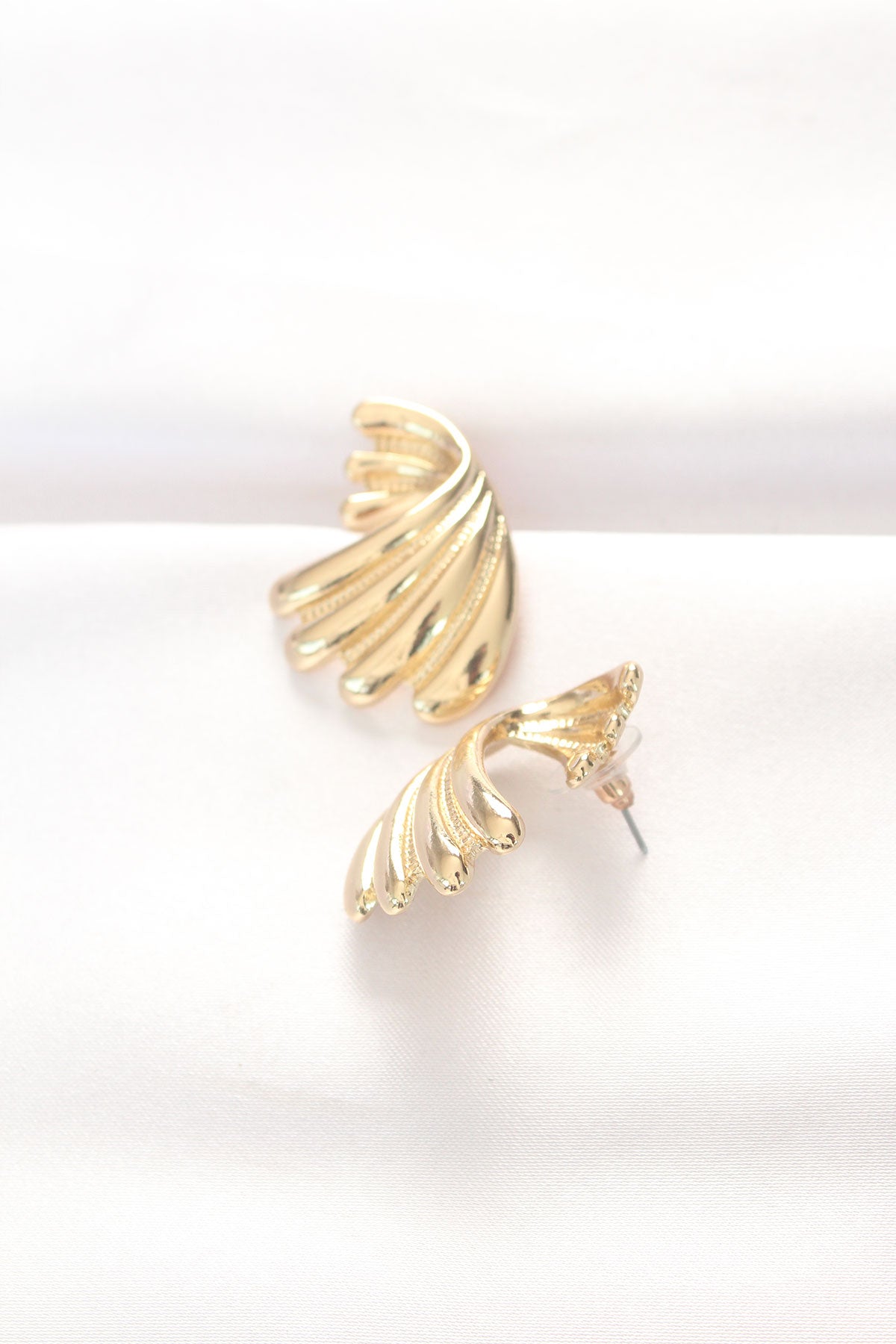 Brass Gold Color Earrings