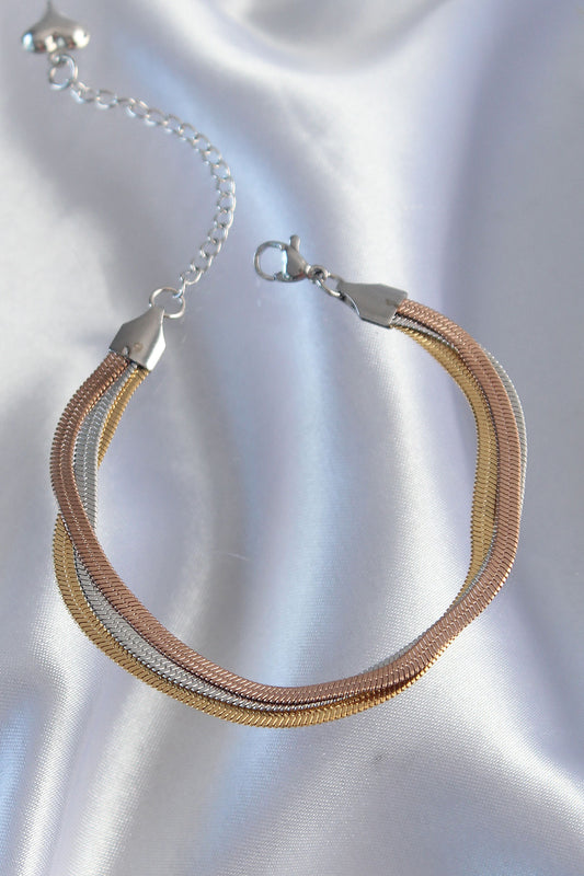 316L Steel Colorful Italian Chain Model Multi Bracelet