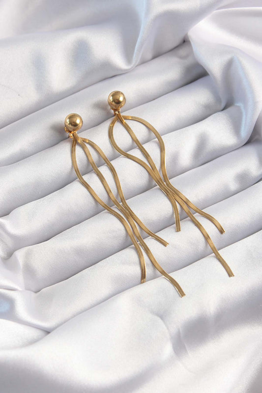 316L Steel Gold Color Italian Model Ball Earring