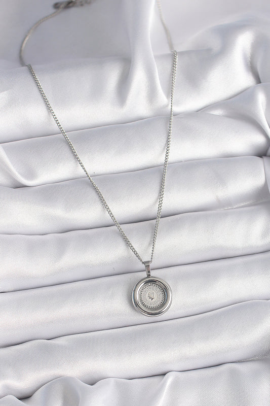 316L Steel Silver Color Chain Silver Color Gold Model Women's Necklace