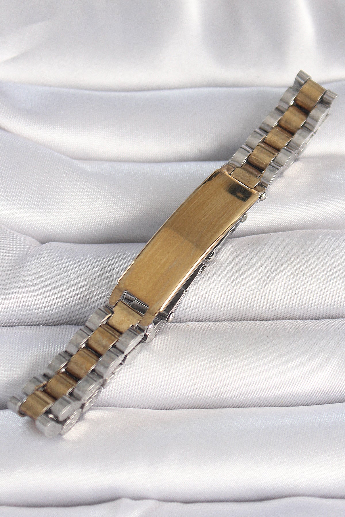 316L Steel Gold Silver Color Chain Tag Model Men's Bracelet
