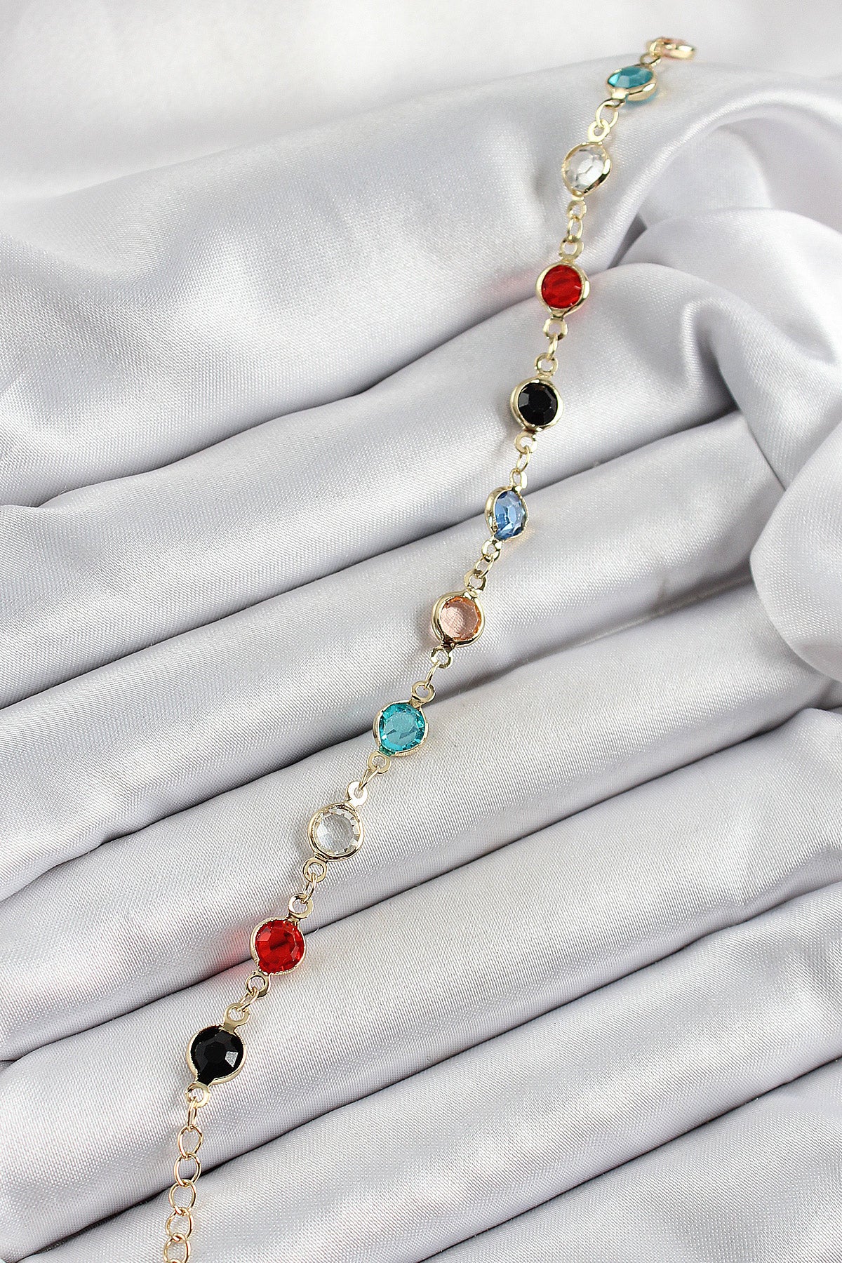 Brass Assorted Model Gold Color Zircon Stone Women's Bracelet