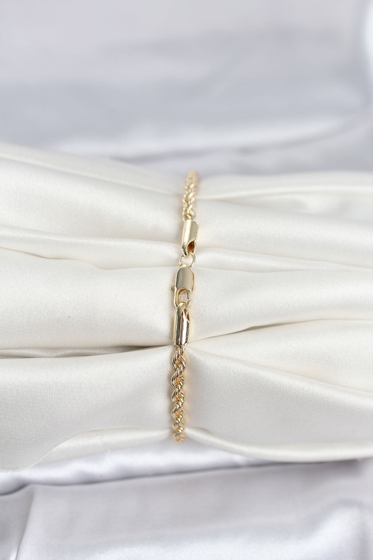 Gold-Tone Twisted Women's Bracelet