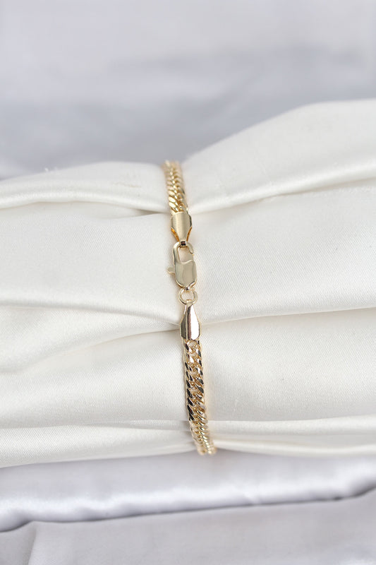 Gold-Tone Chain Women's Bracelet