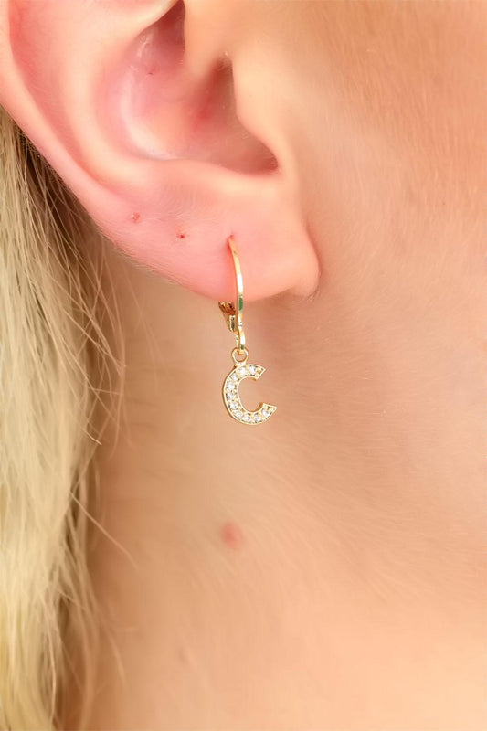 C Letter Women's Earrings