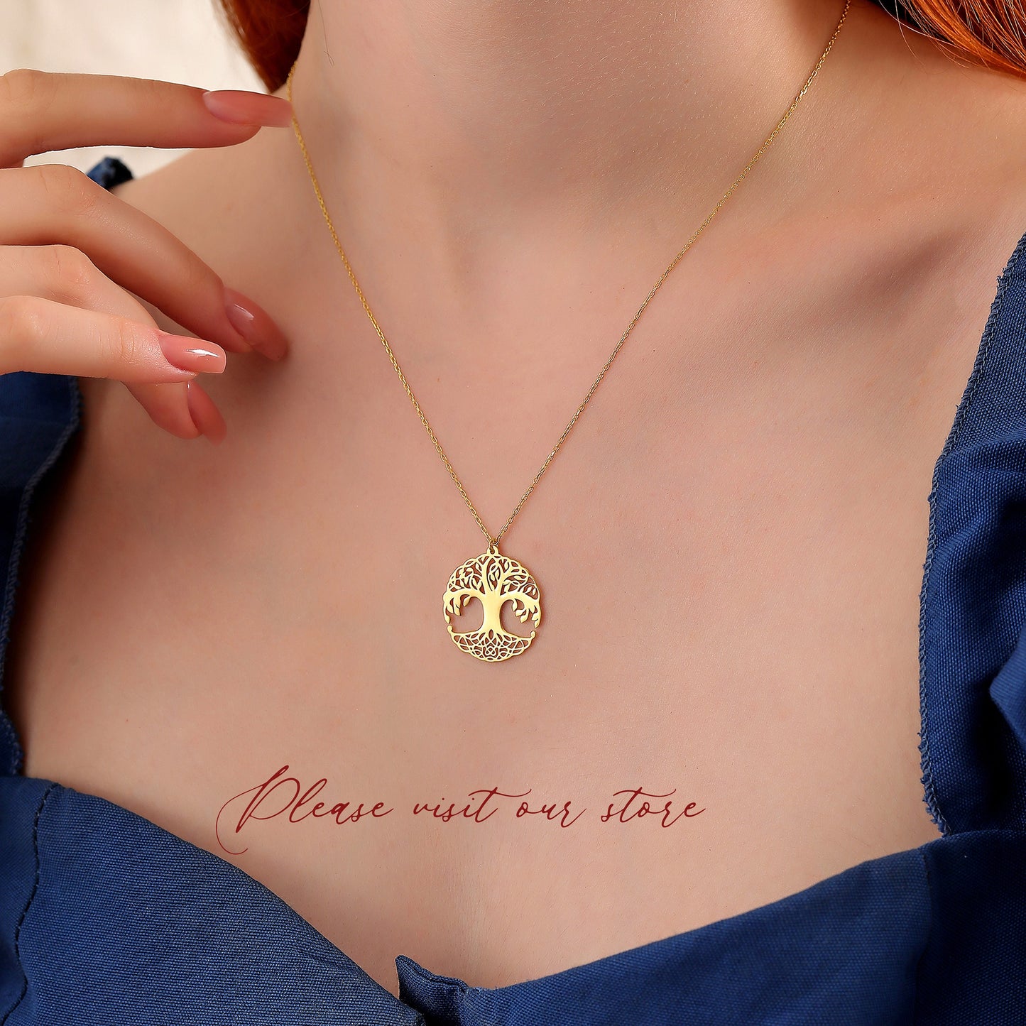 Helm of Awe Necklace: Brass with Gold or Silver Finish Viking Aegishjalmr Amulet