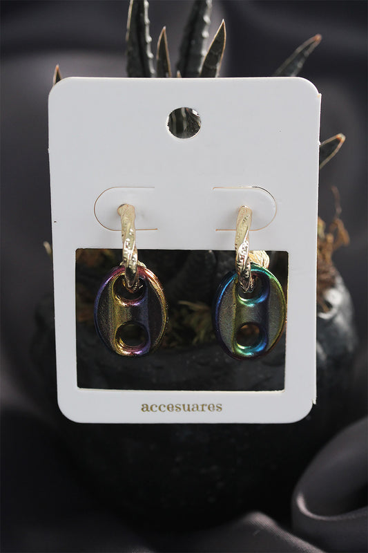 Colorful Hematite Stone Earring Set