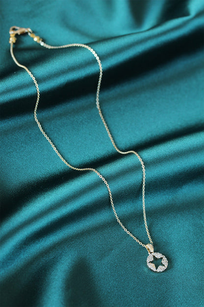 Star Design Gold Color Women's Necklace