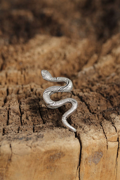 Authentic Snake Design Adjustable Women's Ring