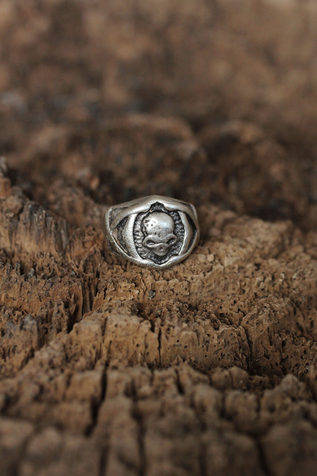 Adjustable Skull Design Men's Ring