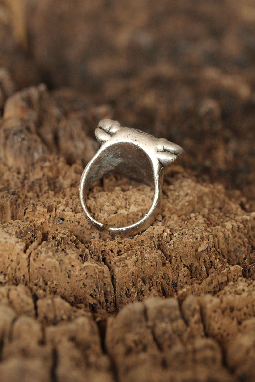 Adjustable Bull Model Men's Ring