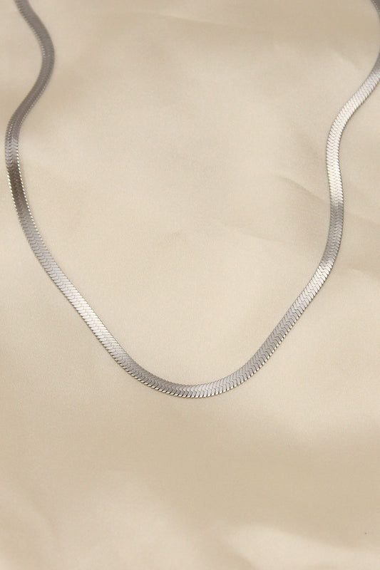 316L Steel Silver Color 45 cm Italian Chain Model Women's Necklace