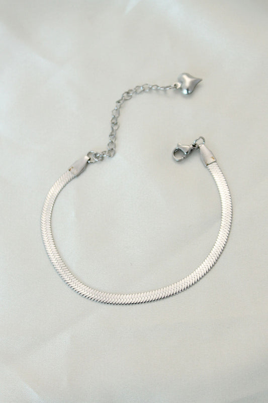 316L Steel Silver Color Italian Chain Bracelet