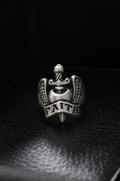 Adjustable Faith Model Men's Ring