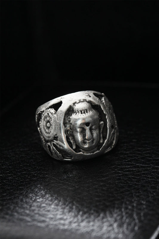 Adjustable Sculpted Model Men's Ring