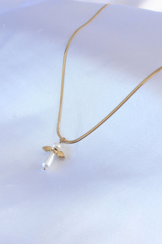 316L Steel Gold Color Italian Chain Model Pawn Figure Women's Necklace