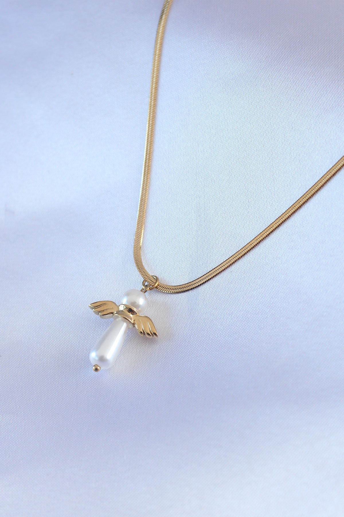 316L Steel Gold Color Italian Chain Model Pawn Figure Women's Necklace