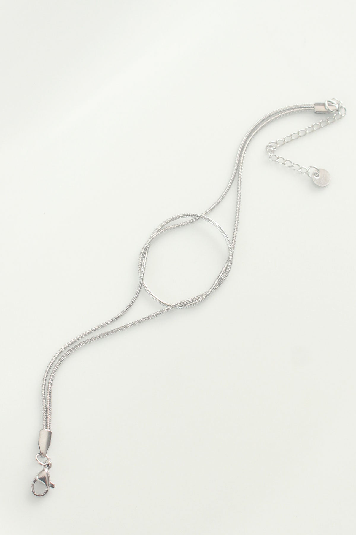 316L Steel Silver Color Knot Model Bracelet