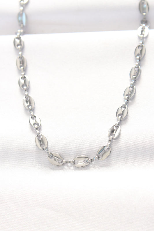 316L Steel Silver Color Sailor Chain Necklace