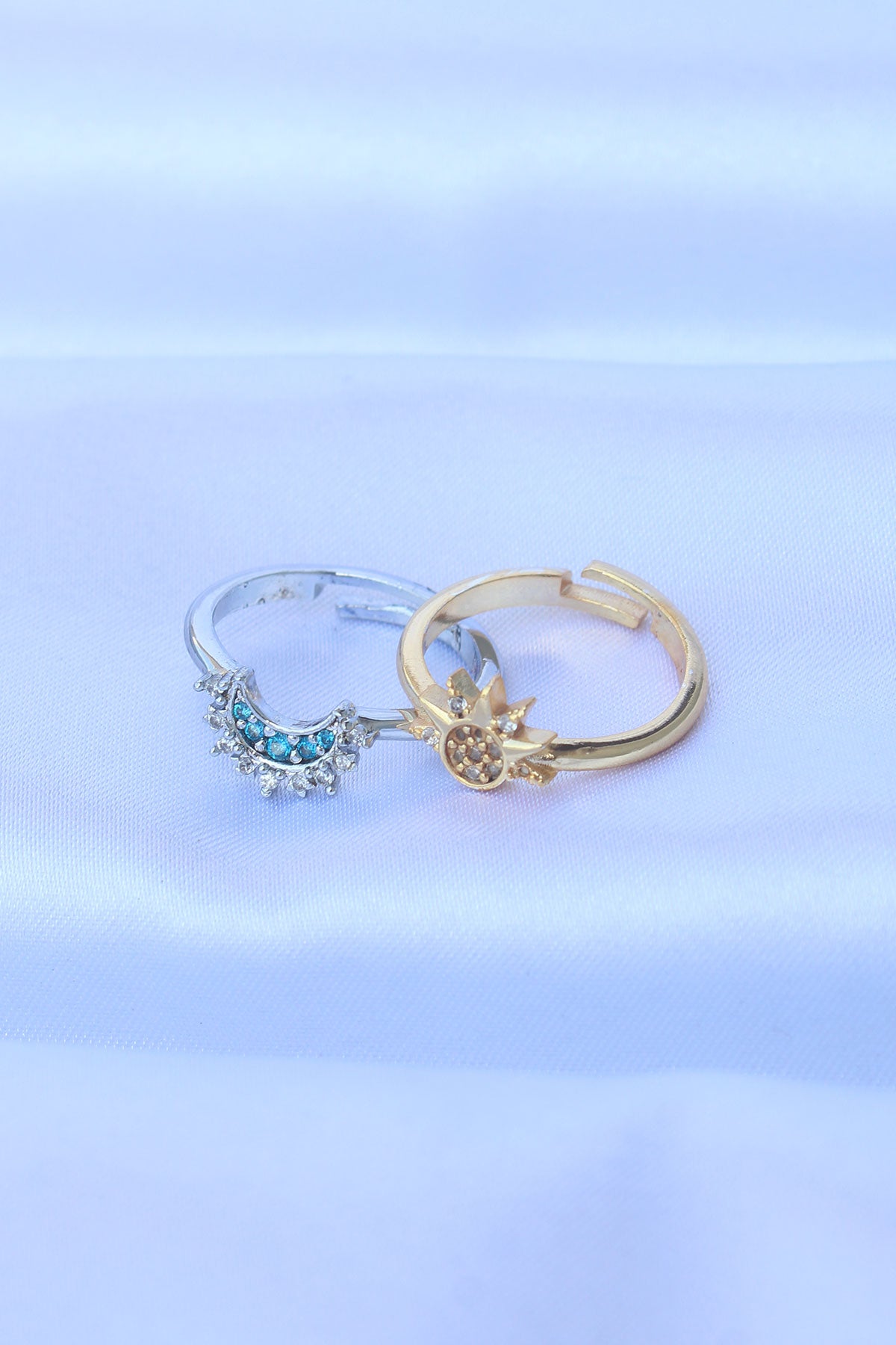 Moon Zircon Adjustable Ring for Women