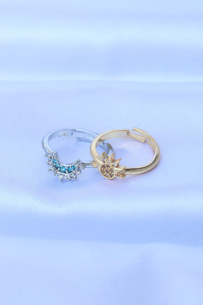 Moon Zircon Adjustable Ring for Women