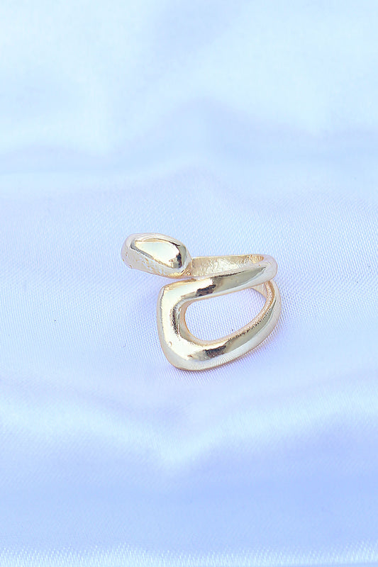 Brass Gold Color Adjustable Ring