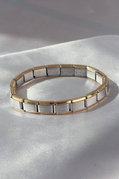 316L Çelik Çift Renk Yazılı Nomination Bileklik