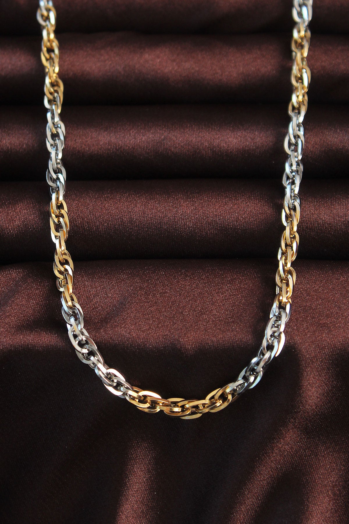316L Steel Double Color Hallow Model Necklace