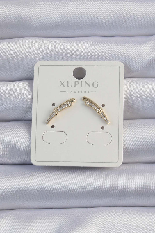Xuping Gold Color Zircon Stone Earrings