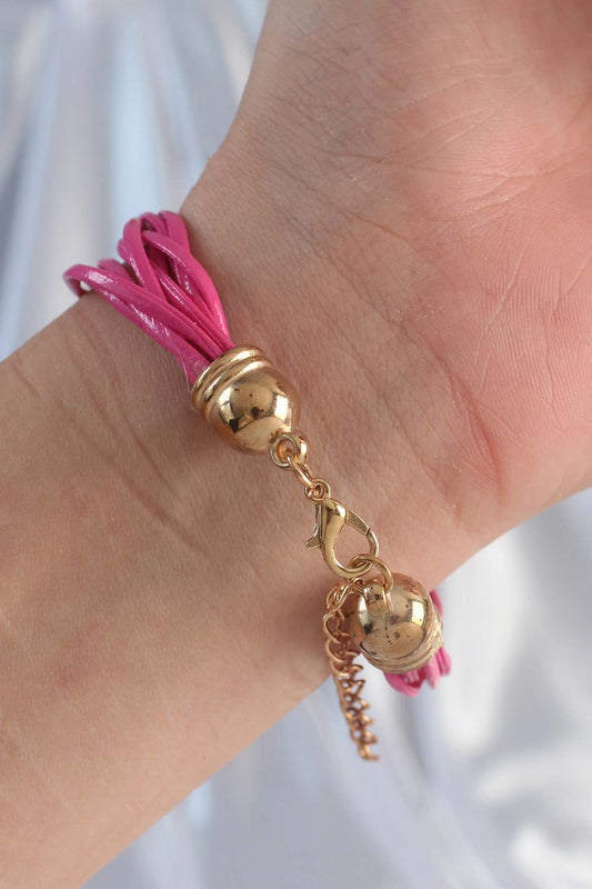Pink Zircon Stone Rope Multi Bracelet