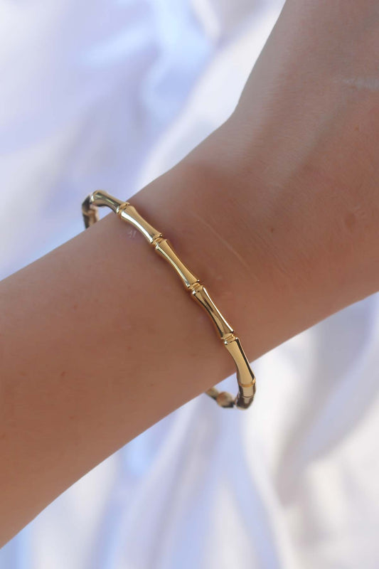 316L Steel Gold Color Bone Model Bracelet