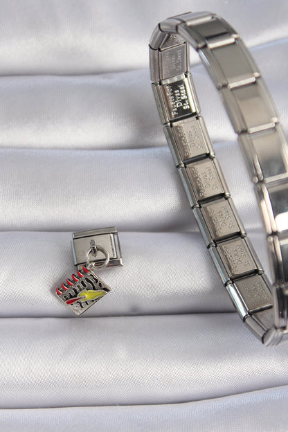 316L Steel Silver Color Pendant Notebook Figure Nomination Charm