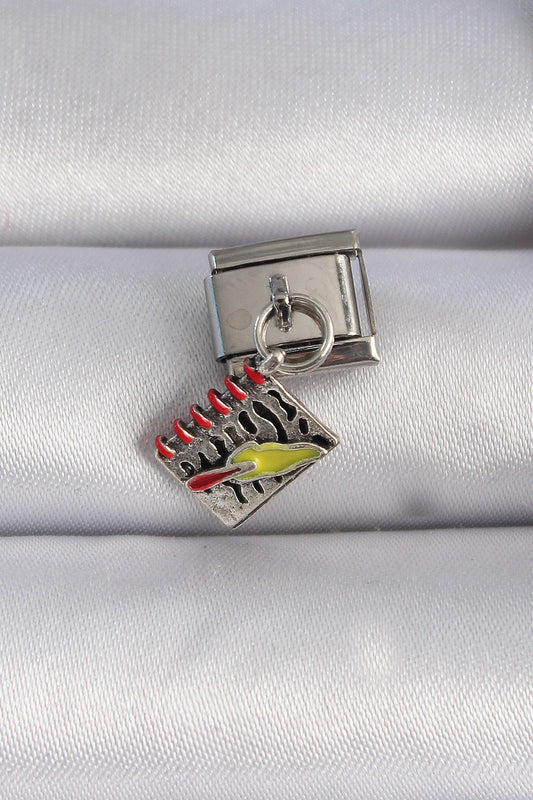 316L Steel Silver Color Pendant Notebook Figure Nomination Charm