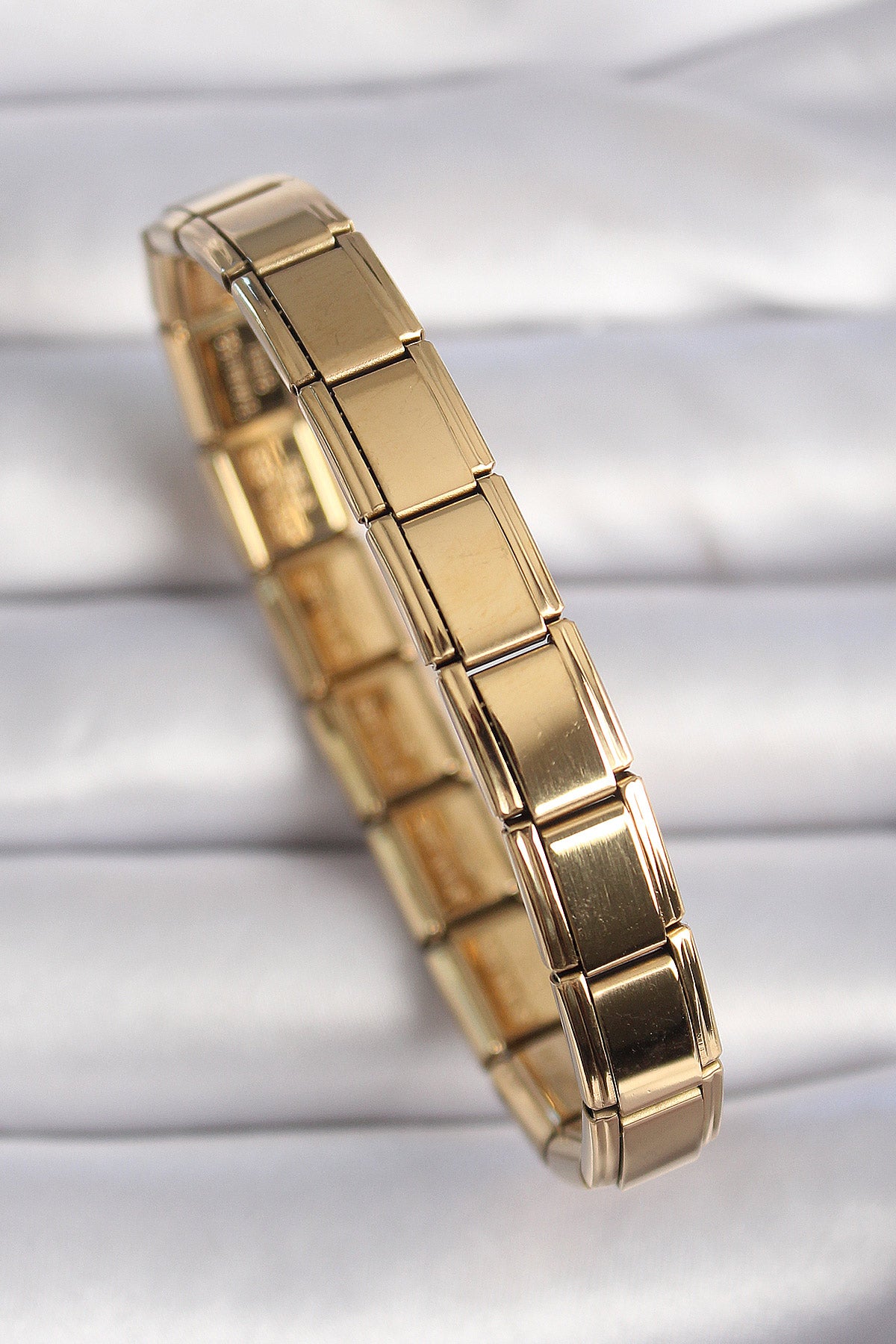 316L Steel Gold Color Nomination Charm Bracelet