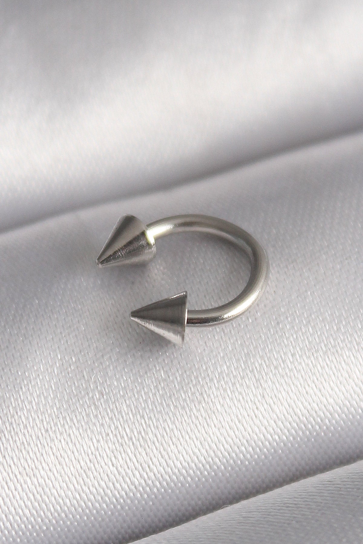 316L Steel Silver Color Ring Nail Model Women's Piercing