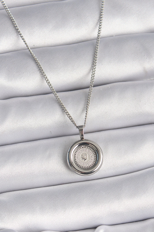 316L Steel Silver Color Chain Silver Color Gold Model Women's Necklace