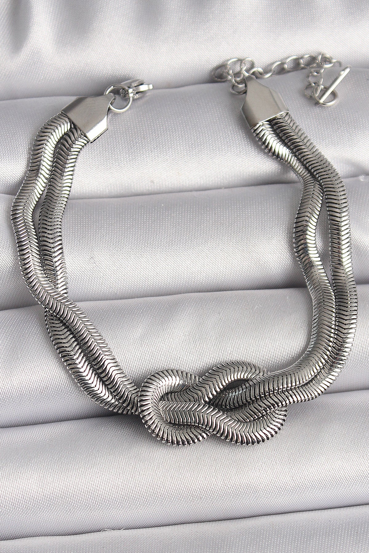 316L Steel Silver Color Knot Model Women's Bracelet