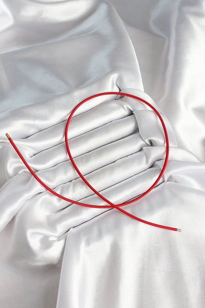 Mıknatıslı Koyu Kırmızı Renk Sarmal Kadın Bileklik