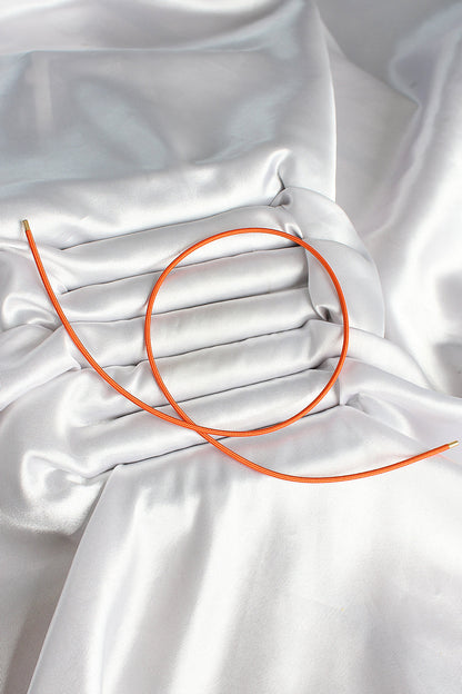 Mıknatıslı Turuncu Renk Sarmal Kadın Bileklik