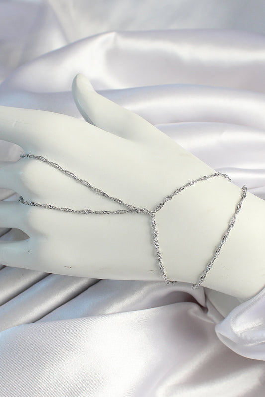 Pirinç Gümüş Renk Esnek Burgu Zincirli Şahmeran