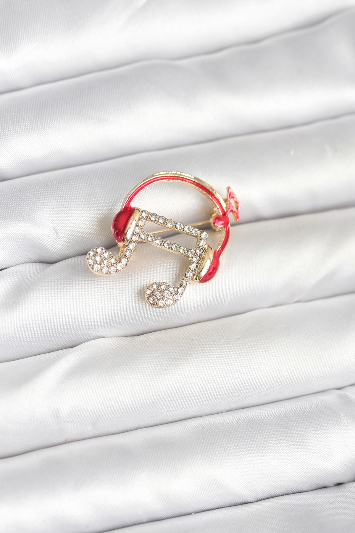 Music Note Headphones Brooch Pin