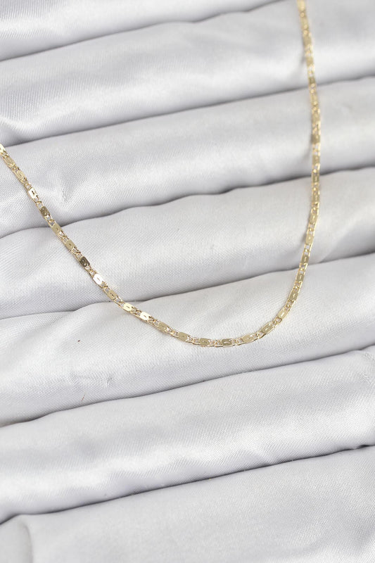 CM 14K Gold Renk Ezme Zincir Model 60 cm Kadın Kolye