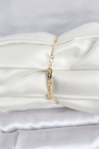 Gold-Tone Snake Chain Snake Women's Bracelet