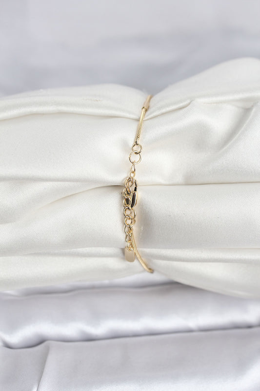Gold-Tone Snake Chain Snake Women's Bracelet